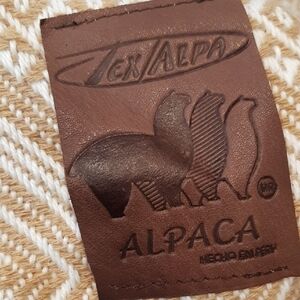 TexAlpa Alpaca Knitwear with Brown and Cream Pattern